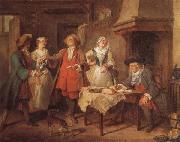 Nicolas Lancret The Marriage Contract oil painting on canvas